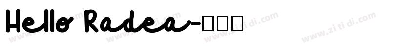 Hello Radea字体转换